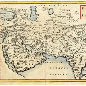 Antique map of Persia and Arabia 1730