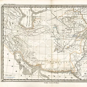 Antique Map of the Persian Empire