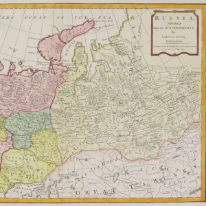 Antique map of Russia