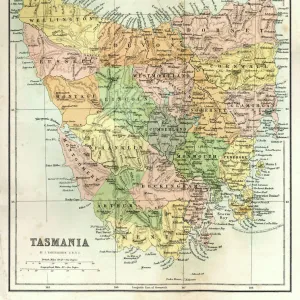 Antique Map of Tasmania