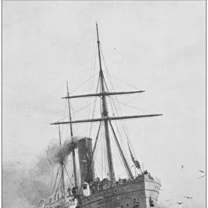 Antique photo of paintings: Ship