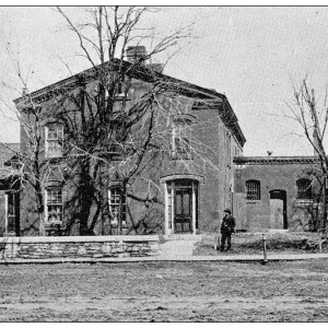 Antique photograph from Lawrence, Kansas, in 1898: Douglas County Jail Antique photograph from Lawrence, Kansas, in 1898: Douglas County Jail