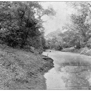 Antique photograph from Lawrence, Kansas, in 1898: Wakarusa River Antique photograph from Lawrence, Kansas, in 1898: Wakarusa River