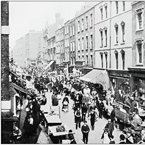 Antique photograph of London: Brick lane