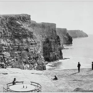 Antique photograph of seaside towns of Great Britain and Ireland: Cliffs of Moher Antique photograph of seaside towns of Great Britain and Ireland: Cliffs of Moher