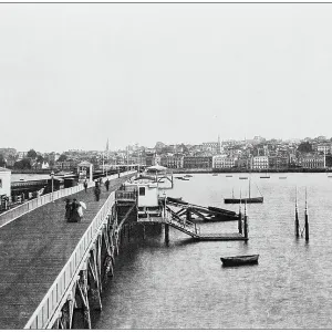 Antique photograph of seaside towns of Great Britain and Ireland: Ryde Antique photograph of seaside towns of Great Britain and Ireland: Ryde