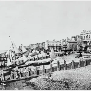 Antique photograph of seaside towns of Great Britain and Ireland: Worthing Antique photograph of seaside towns of Great Britain and Ireland: Worthing