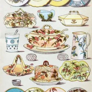 Prints of The Magical World Of Illustration Prints: Antique Recipe Book Engraving Illustrations