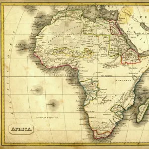 Antquie Map of Africa