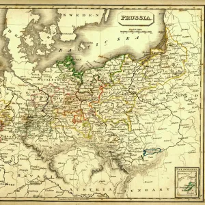 Antquie Map of Prussia