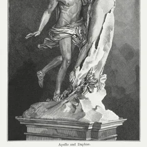 Apollo and Daphne, created (1622 / 23) by Lorenzo Bernini, published 1884