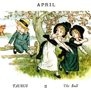 April - Kate Greenaway, 1884 April - Kate Greenaway, 1884