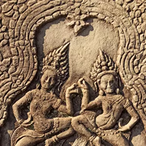 Apsara (Devata) bas relief sculpture, Angkor