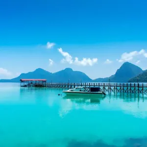 Aqua Waters of Bohey Dulang Lagoon Print Aqua Waters of Bohey Dulang Lagoon Print
