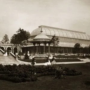 Arcadia 1862 Print: Upper Terrace and Conservatory Arcadia 1862 Print: Upper Terrace and Conservatory