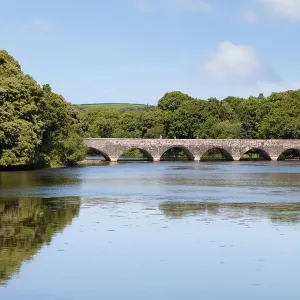 Eight arch bridge over Bosherston lakes Eight arch bridge over Bosherston lakes