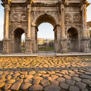 The Arch of Constantine Print at Sunrise in Rome The Arch of Constantine Print at Sunrise in Rome