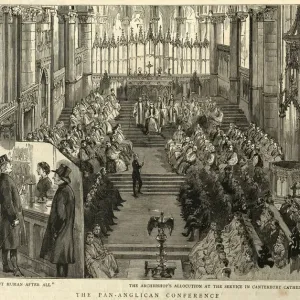 Archbishops allocution in Canterbury Cathedral. Clergy buying drinks at a bar Archbishops allocution in Canterbury Cathedral. Clergy buying drinks at a bar