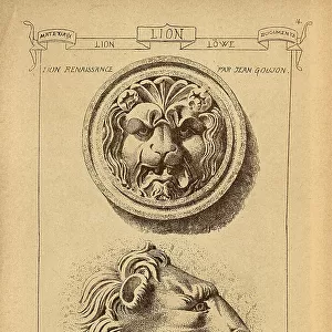 Architectural lion sculpture, Renaissance, History of architecture, decoration and design, art, Victorian, 19th Century