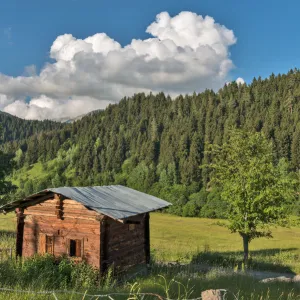 architecture, artvin, building exterior, built structure, clear sky, cloud, color image