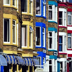 architecture, colorful, day, england, europe, exterior, houses, individualistic, nobody