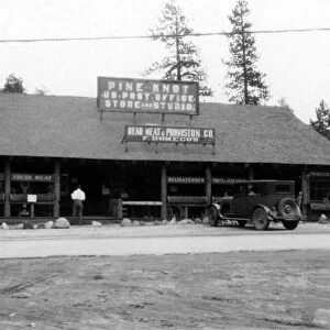 archival, black and white, exterior, field, front, general store, grocery, historical
