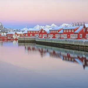Arctic Sunset Print of Svollvaer Village Arctic Sunset Print of Svollvaer Village