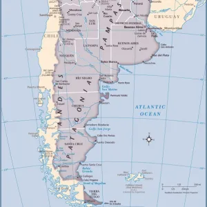 Argentina country map