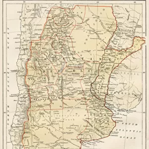 Argentine map 1878