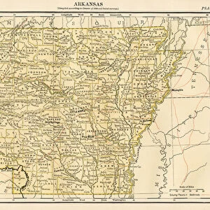 Arkansas map 1878
