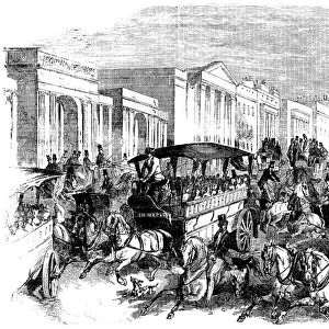 Arriving for Shilling Day, The Great Exhibition (Illustrated London News)