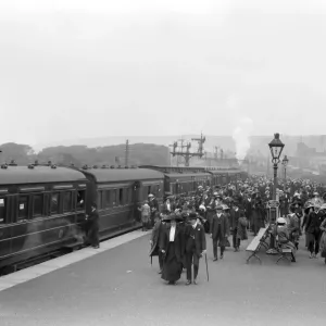 Arriving at Station Print, 1913 Arriving at Station Print, 1913