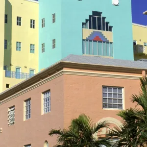 Art deco architecture, South Miami Beach, FL