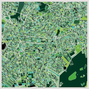 art map of New York city, Illustration background art map of New York city, Illustration background