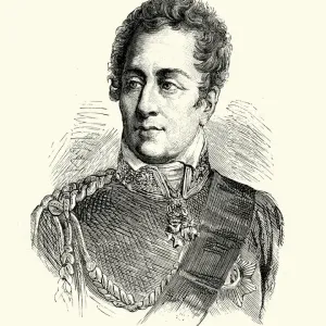 Vintage Engraving Print of Arthur Wellesley, 1st Duke of Wellington Vintage Engraving Print of Arthur Wellesley, 1st Duke of Wellington