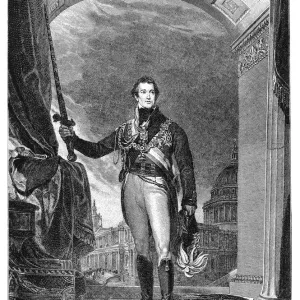 Arthur Wellesley Duke of Wellington Print, full-length portrait Arthur Wellesley Duke of Wellington Print, full-length portrait