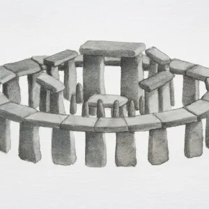 Stonehenge Print circa 2800 BC Stonehenge Print circa 2800 BC