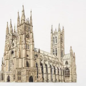 Artwork of Canterbury cathedral