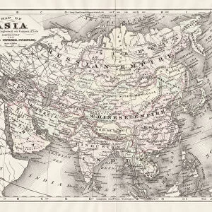 Asia map 1893