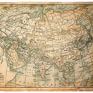 Asia map 1898