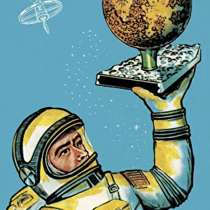 Astronaut Holding Planet