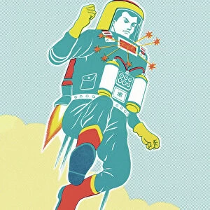 Astronaut with a Jet Pack
