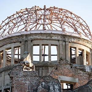 Atomic Bomb Dome in Hiroshima city of Japan