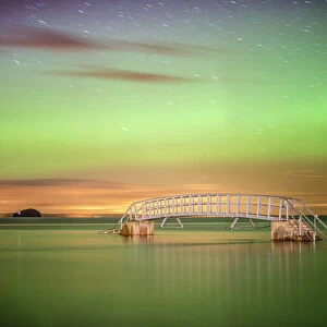 Aurora Borealis, Belhaven Bridge, Scotland
