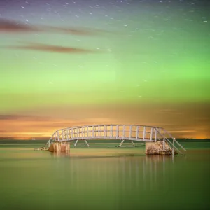 Aurora Borealis, Belhaven Bridge, Scotland