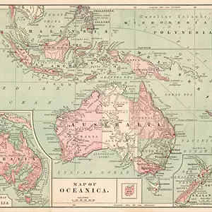 Australia map 1881