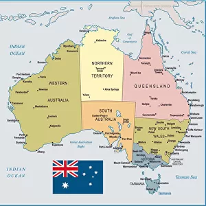 Australia Map - illustration