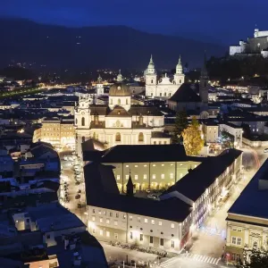Austria, Salzburg, Churches in old town Austria, Salzburg, Churches in old town