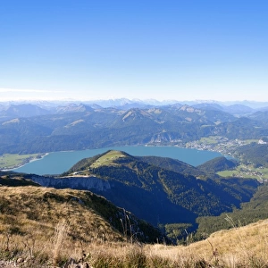 Austrian alps and Lake Wolfgansee