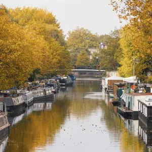 Autumn in Little Venice London Print Autumn in Little Venice London Print